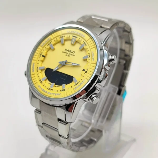 ساعت مچی مردانه کاسیو مدل World Time دو زمانه – کیفیت بالا، طراحی حرفه‌ای، انتخابی مطمئن - تصویر 3