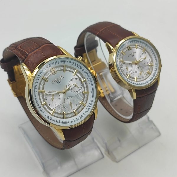 ست ساعت مچی چندکاربره مردانه و زنانه سیتیزن مدل VIP9008G-9008L - تصویر 3
