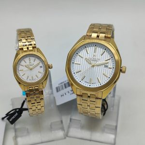 ست ساعت مچی اورجینال کلاسیک مردانه و زنانه جکلین مدل Elvin (کد: 1399548MB و 1399548LB)