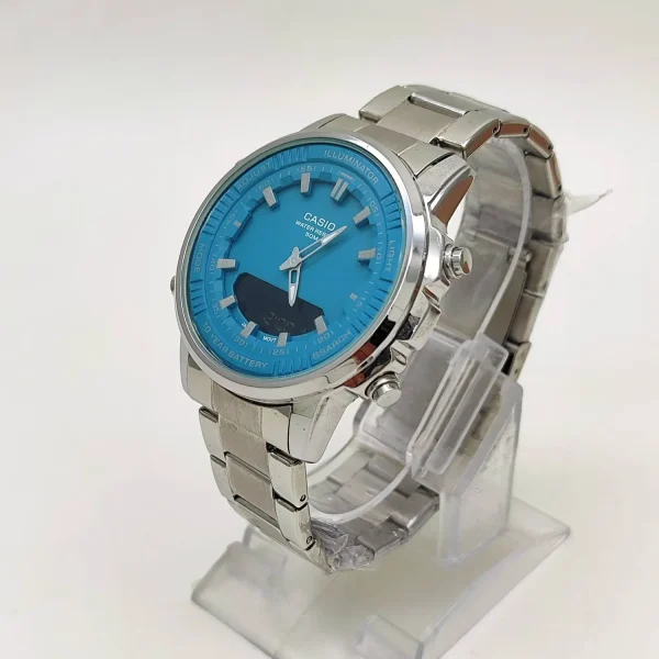 ساعت مچی مردانه کاسیو مدل World Time دو زمانه – کیفیت بالا، طراحی حرفه‌ای، انتخابی مطمئن - تصویر 4