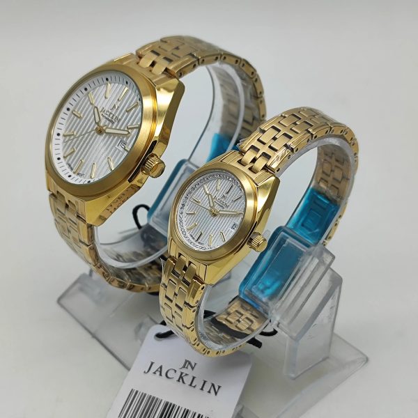 ست ساعت مچی اورجینال کلاسیک مردانه و زنانه جکلین مدل Elvin (کد: 1399548MB و 1399548LB) - تصویر 2