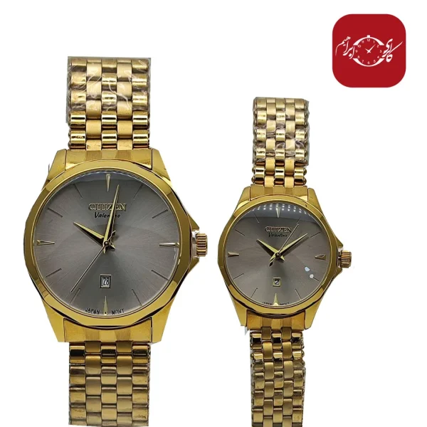 ست کلاسیک ساعت مچی مردانه و زنانه سیتیزن مدل Valentino 4225 - تصویر 2